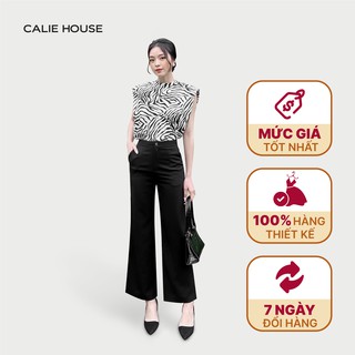 Quần ống rộng suông dáng dài culottes, hàng thiết kế thương hiệu thời trang công sở Calie House Q23