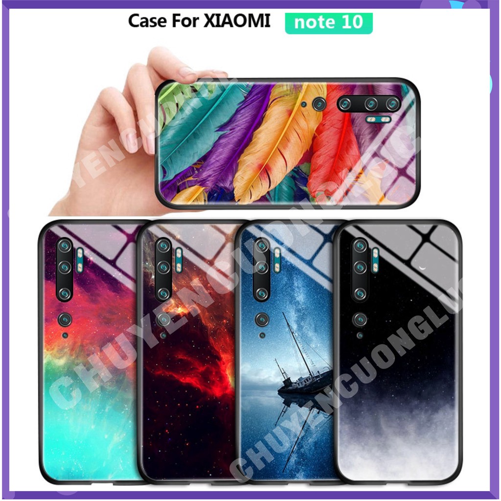 Ốp điện thoại kính cường lực hiệu ứng đẹp cho SAMSUNG NOTE 10/PLUS/LITE