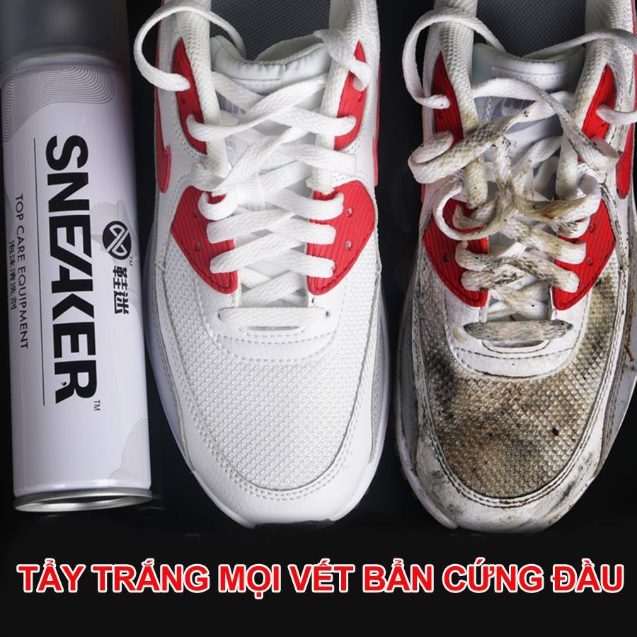 Chai xịt tạo bọt vệ sinh giày Sneaker cao cấp LEMASTORE VS01