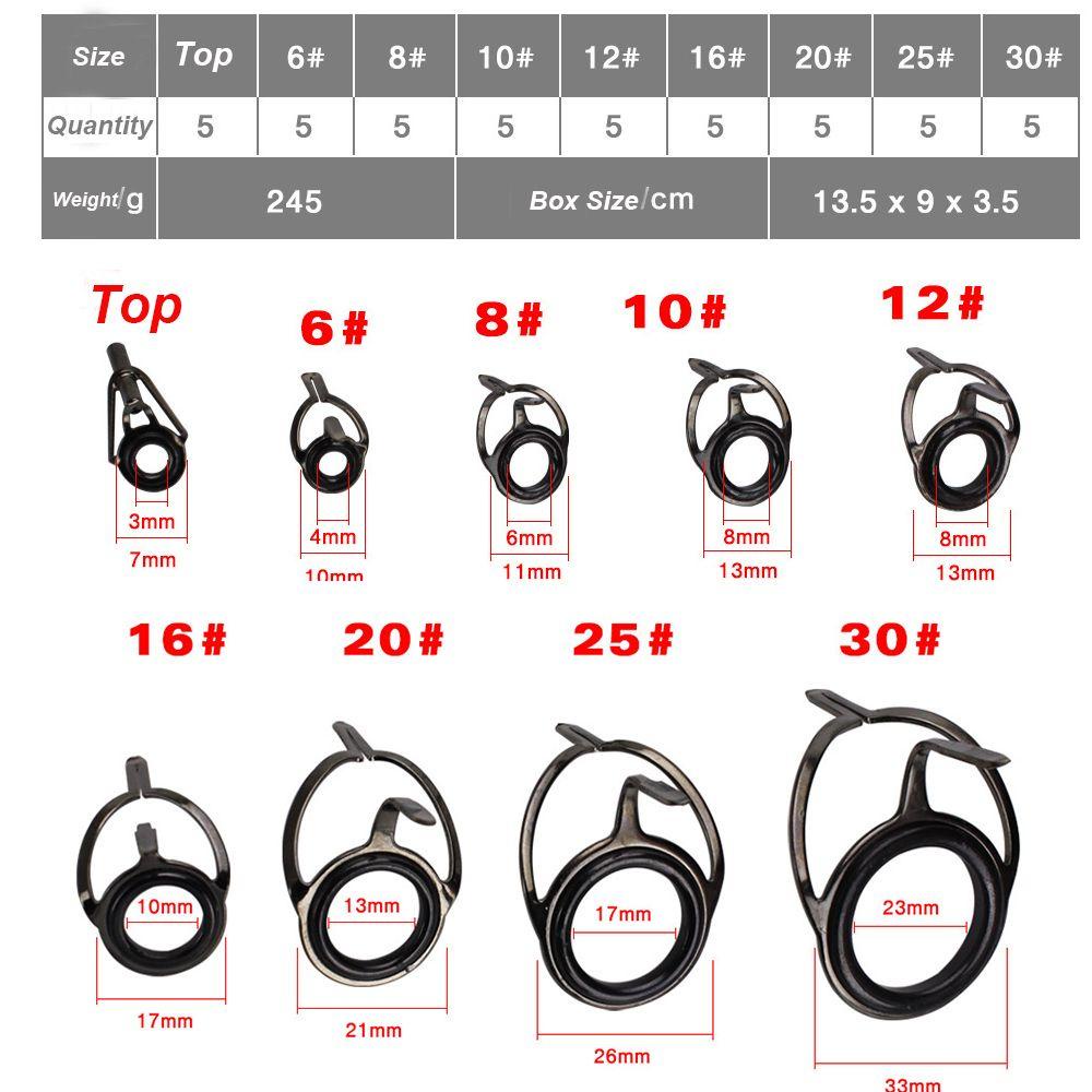 Bộ Vòng Cố Định Cần Câu Cá Hình Chữ O Bằng Thép Không Gỉ Siêu Bền