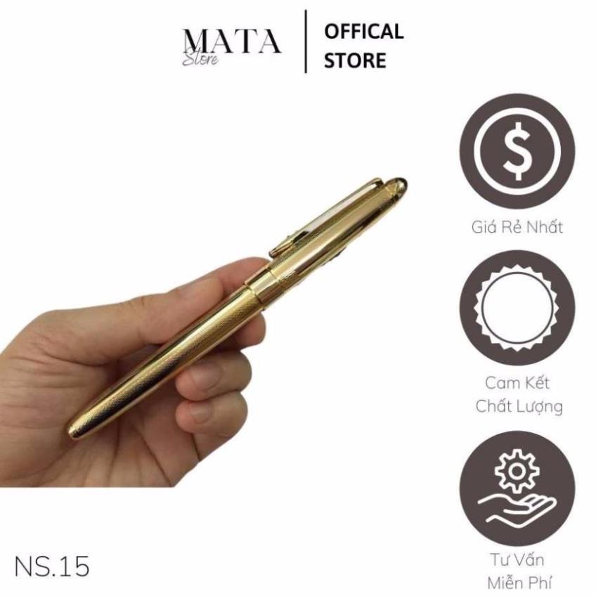 Bút ký doanh nhân CEO NS13 NS14 cao cấp màu vàng óng sang trọng dùng làm quà tặng bạn bè đồng nghiệp Matastore