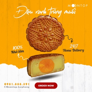 Bánh trung thu đậu xanh hạt dưa handmade cao cấp MoonTop | 150g