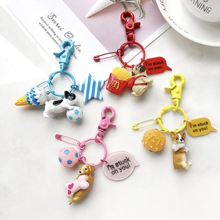 ❡◐♘Vỏ Bảo Vệ Hộp Sạc Tai Nghe Airpods Có Móc Khóa Hình Chú Chó Shiba Dễ Thương