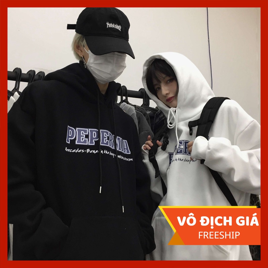 Áo sweater nam nữ form rộng nỉ Pep Hecci, áo sweater đôi bạn siêu xinh