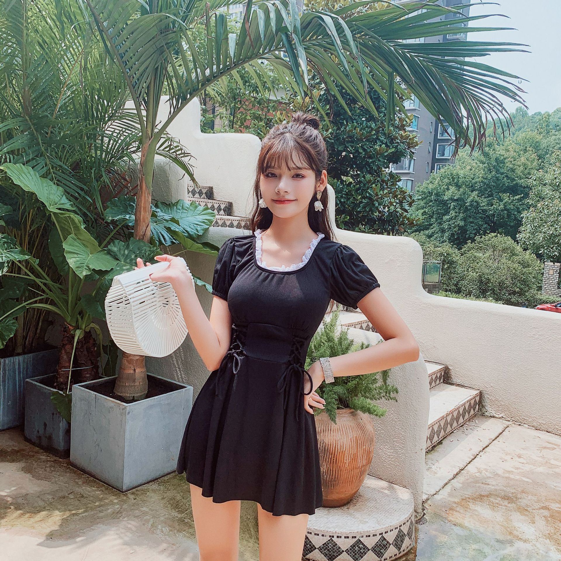 Đồ Bơi Một Mảnh Màu Trơn Co Giãn Nhanh Khô Thời Trang Cho Nữ | BigBuy360 - bigbuy360.vn