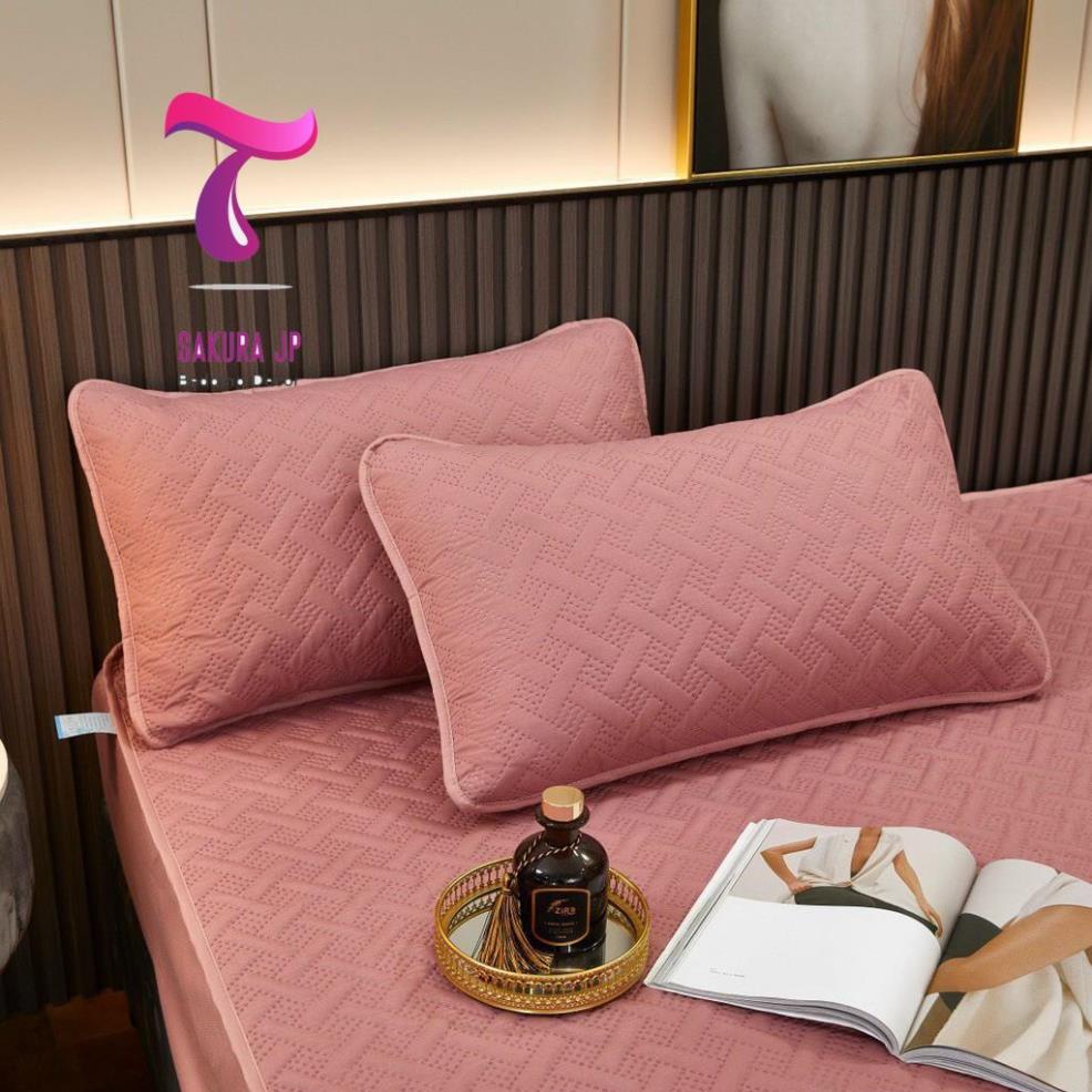 HÀNG MỚI- Ga Gối Chống Thấm Cotton Trần Bông Ép Nhiệt Cao Cấp - Ga Cotton Chống Thấm | BigBuy360 - bigbuy360.vn