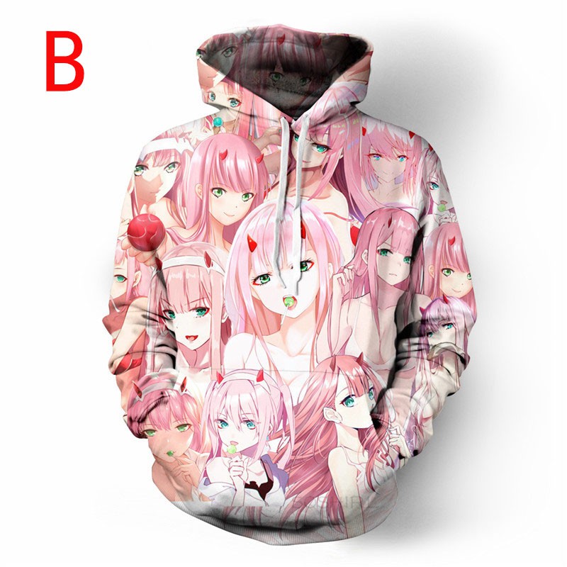 Áo nỉ tay dài in hình nhân vật Anime darling in the franxx | BigBuy360 - bigbuy360.vn