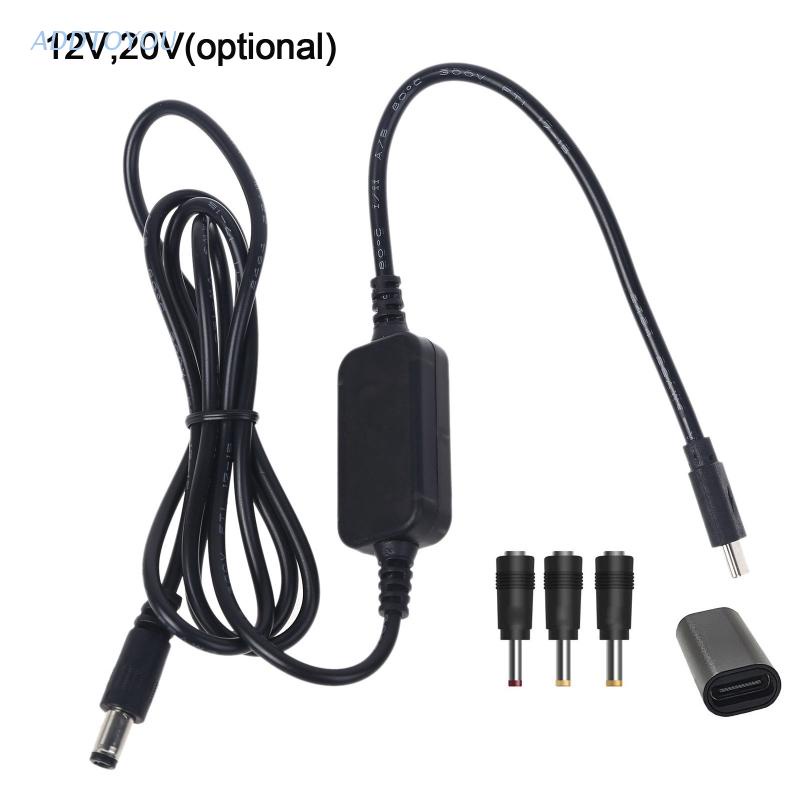 【3C】Dây cáp chuyển đổi USB C sang 12V 20V 2.5/3.5/4.0/5.5mm