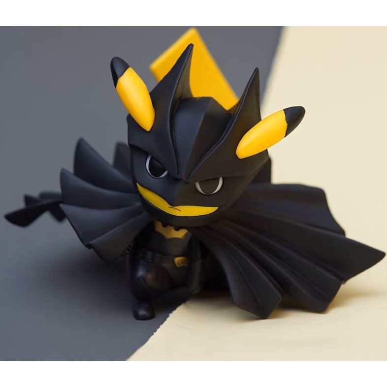 Mô hình siêu anh hùng, Mô hình pikachu batman, Decor trang trí bàn làm việc, Quà tặng Fullbox cao cấp