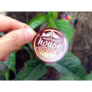 Tem decal giấy tròn 6cm - sl 1000 tem