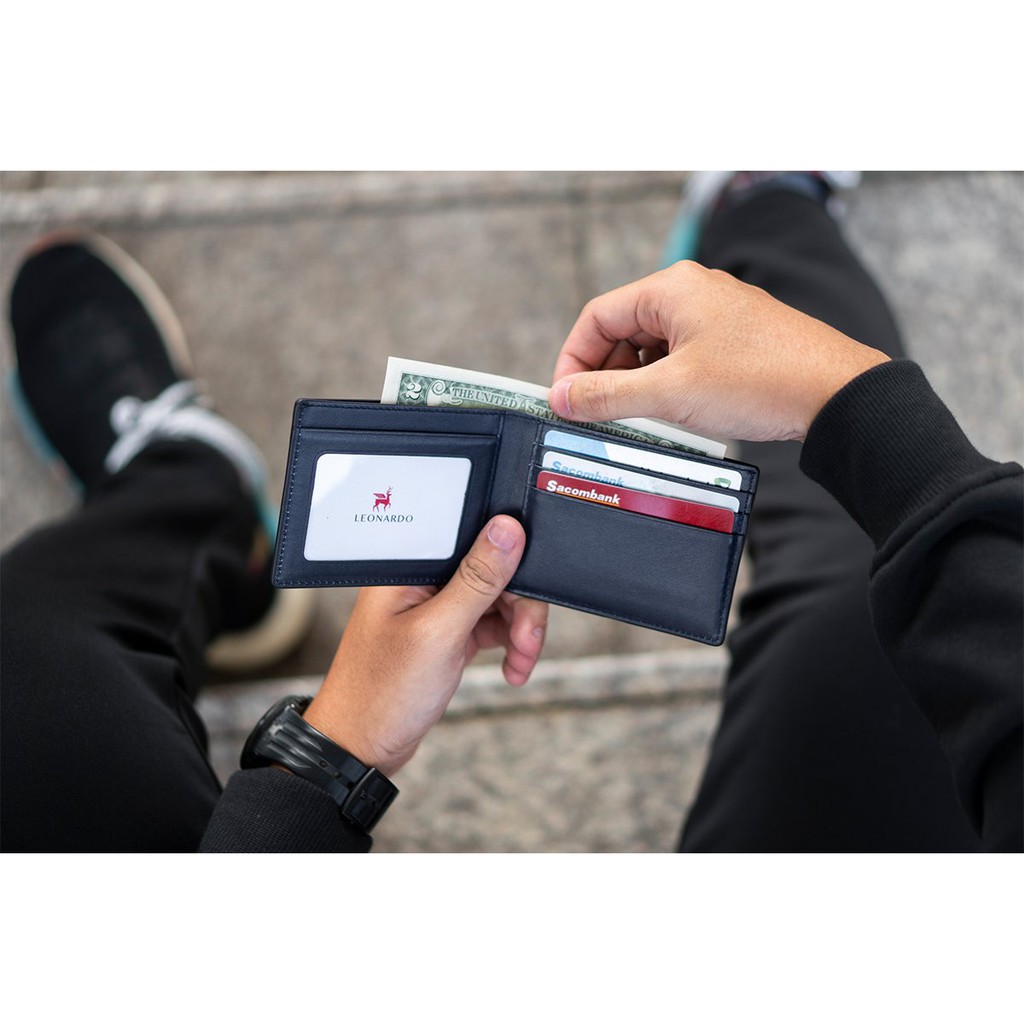 COMBO Ví Card Pisa màu xám-Shopsieuyeu