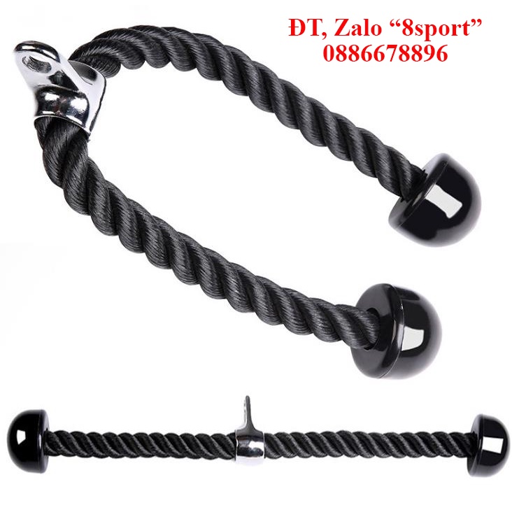 Dây thừng kéo xô dùng cho các bài tập ngực, tay trước, tay sau