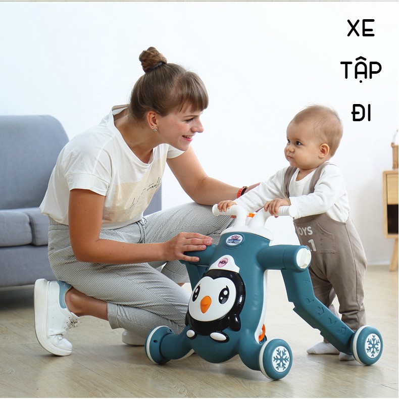 Xe Tập Đi Đa Năng Chống lật Baby Park 3in1 Phát Nhạc: Xe Chòi Chân, Xe Trượt, Xe Tập Đi Phát Nhạc Cho Bé 6m - 5 Tuổi