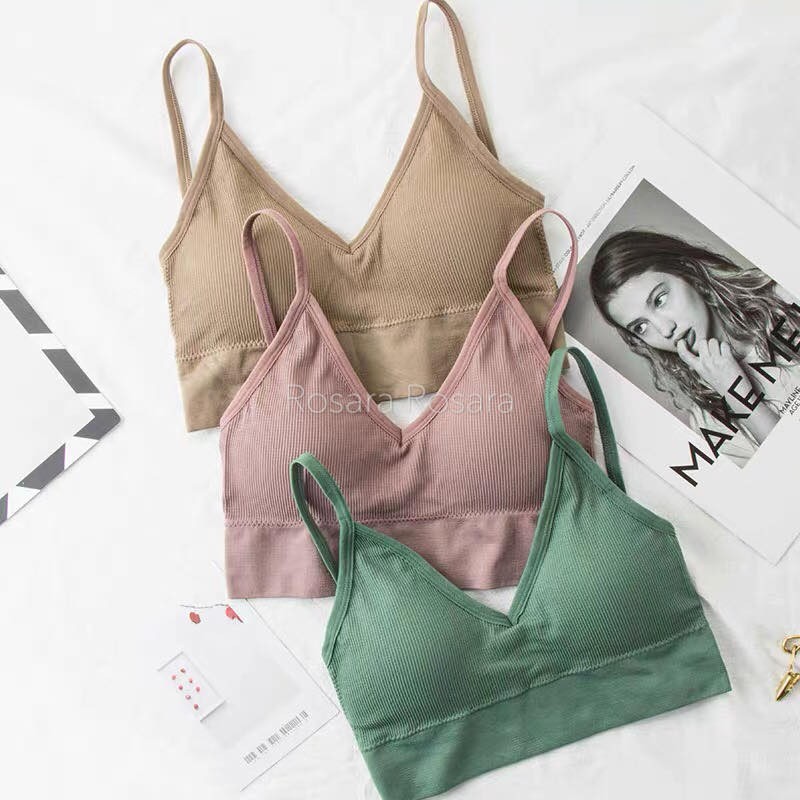 Áo bra vân nâng ngực hở lưng Rosara B32 | BigBuy360 - bigbuy360.vn