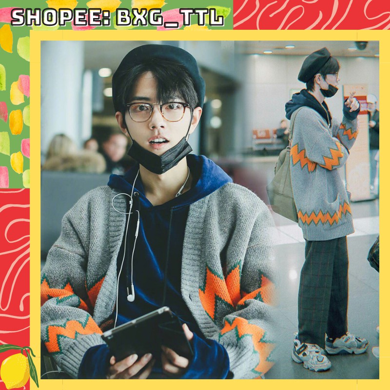 Khoác len Tiêu Chiến Trần Tình Lệnh - Áo khoác cardigan, áo len giống Tiêu Chiến, Xiao Zhan