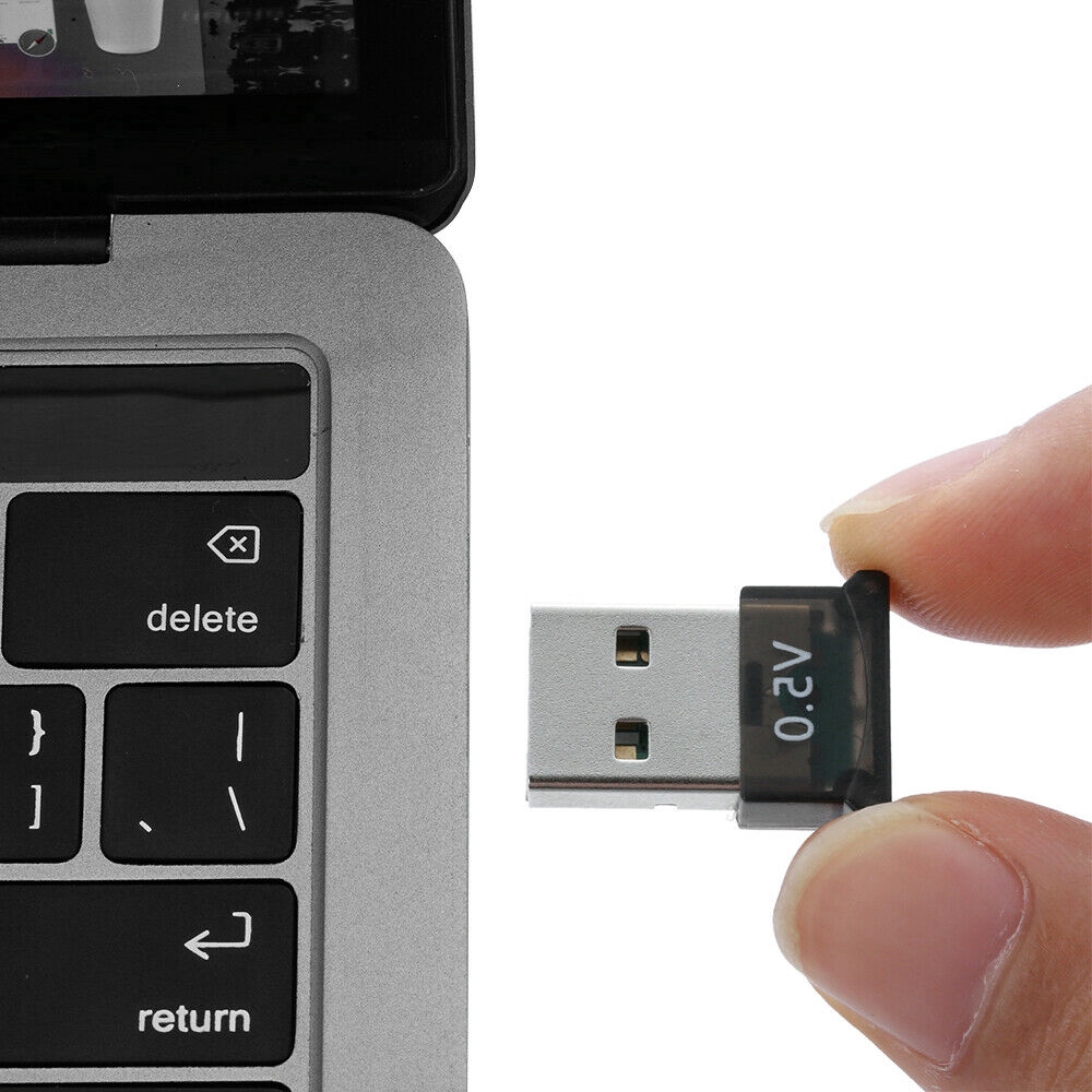 1 USB Bluetooth 5.0 không dây màu đen cho PC Win 10 8 7