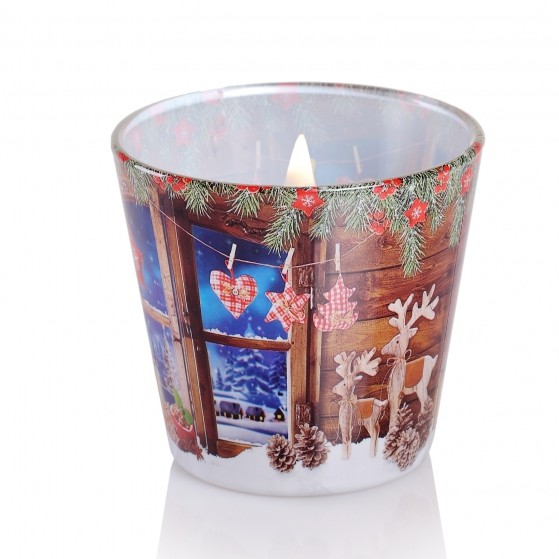 Ly nến thơm Bartek Candles BAT0006 Christmas Charming 115g (Hương bánh táo nướng)