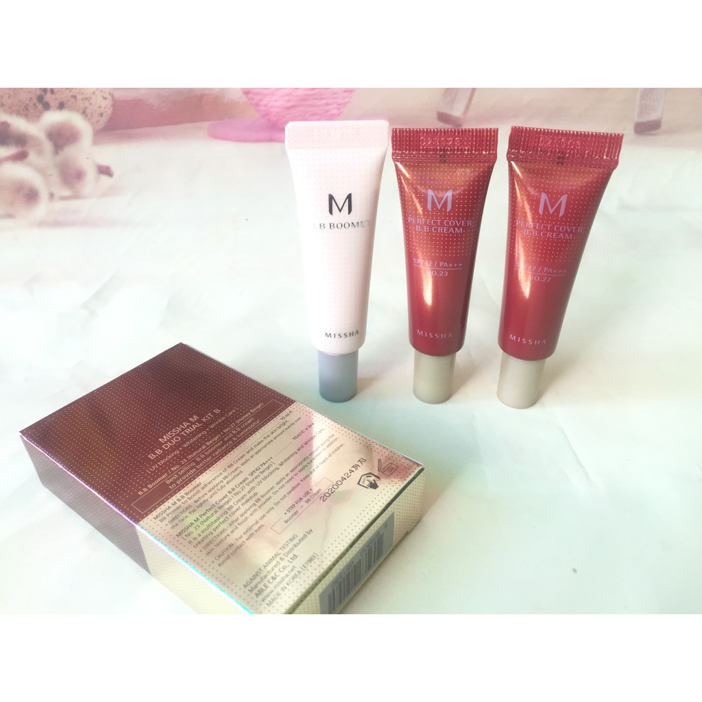 BỘ KIT KEM LÓT VÀ BBCREAM MISSHA B.B DUO TRIAL KIT B - MISSHA | BigBuy360 - bigbuy360.vn