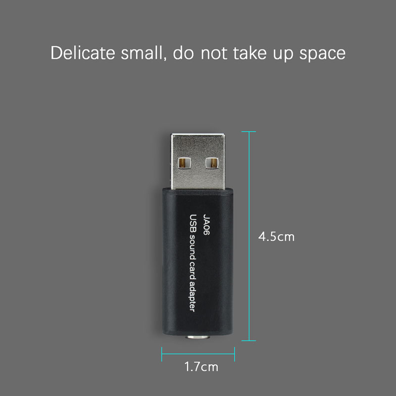 Bộ Chuyển Đổi Âm Thanh Jcally Ja06 Usb Sang Tai Nghe 3.5mm Có Mic Cho Windows Notebook Ps4