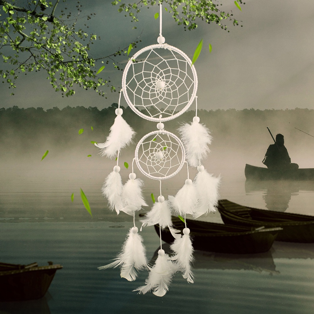 Dream Catcher phối lông vũ xinh xắn cho trang trí