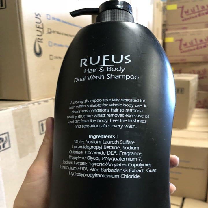 Tắm gội Nam Rufus 2 in 1 Malaysia 1050ml