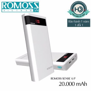 Pin sạc dự phòng ROMOSS 6P 20.000mah