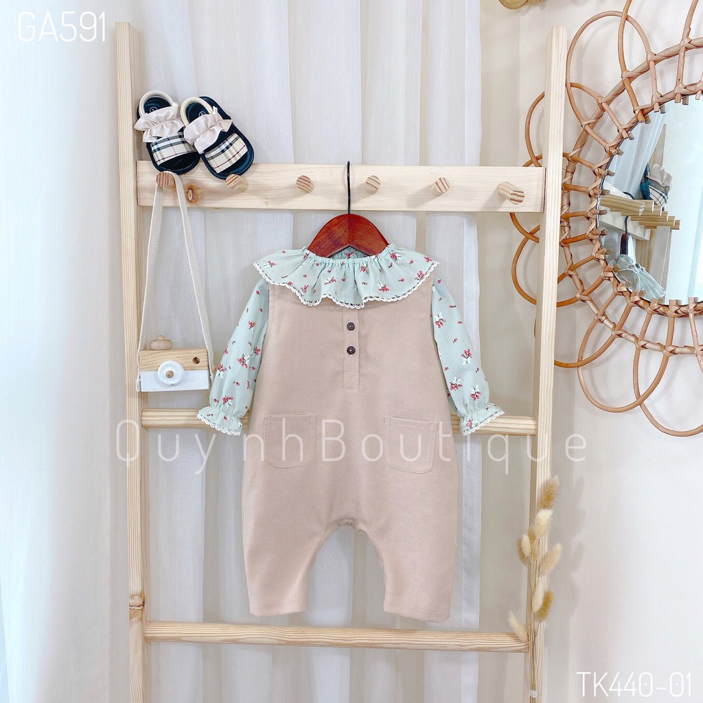 Quần áo trẻ em[ QUYNH BOUTIQUE]  Mẫu body yếm cho bé yêu