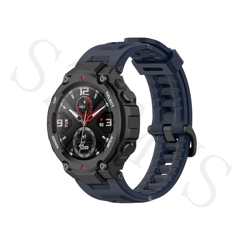 Dây Đeo Thay Thế Chất Liệu Silicon Màu Trơn Cho Xiaomi Huami Amazfit T-Rex / T-Rex 2