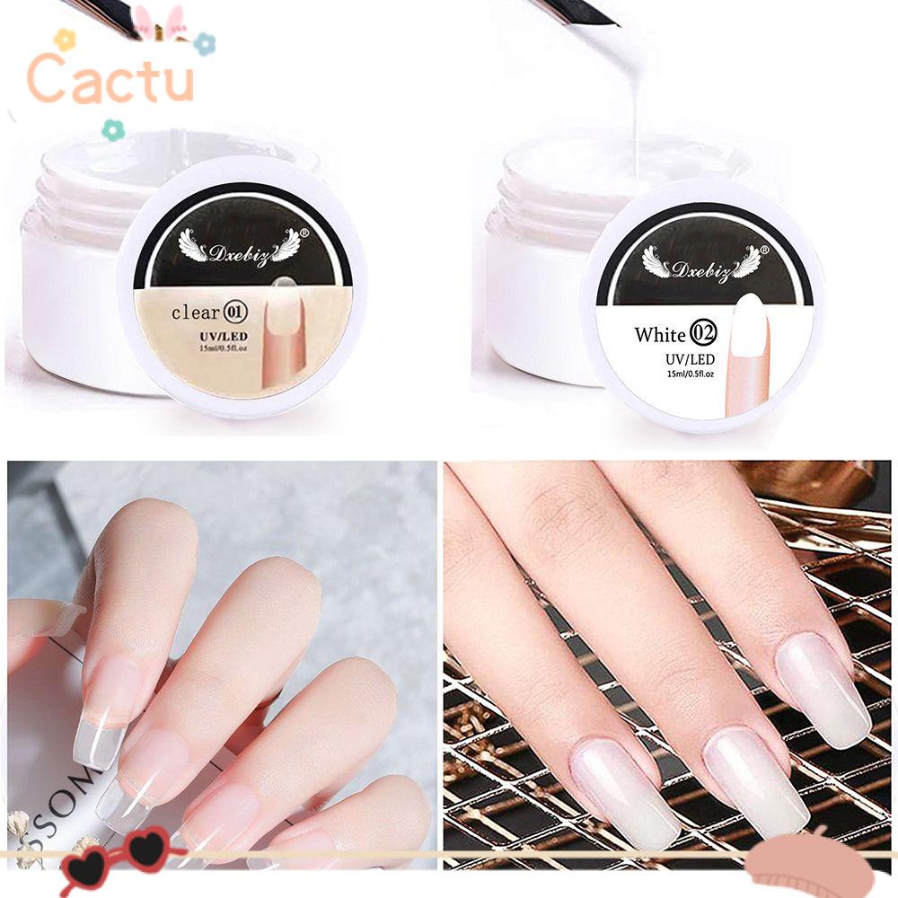 CACTU Canned Manicure Tool 4Colors Quick Building Nail Art UV Gel Beauty 15ml Nail Extension Builder Gel Nail Tips