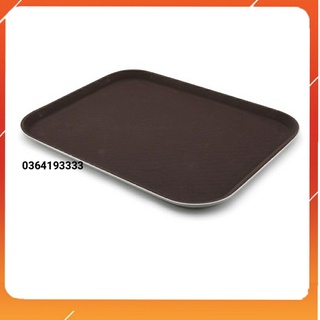 Khay cafe chống trượt 40x30cm - khay bê đồ phục vụ