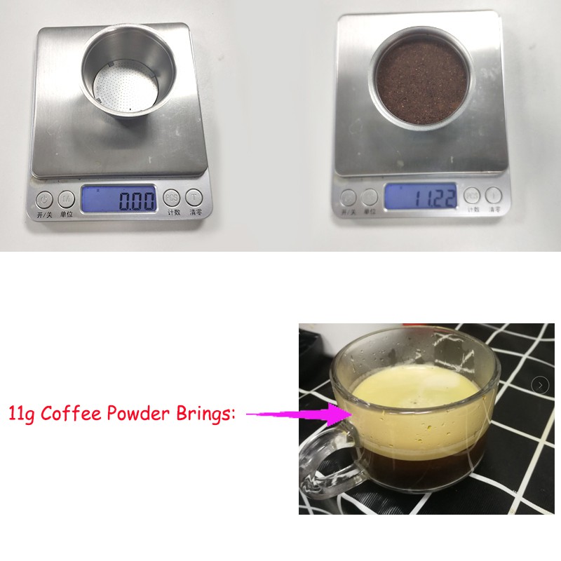 Cốc Lọc Cà Phê Bằng Thép Không Gỉ Tái Sử Dụng Cho Máy Pha Cà Phê Dolce Gusto Nescafe Cofee