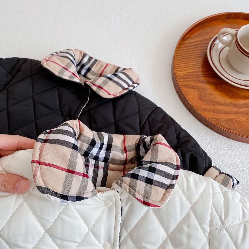 Áo khoác dáng dài thời trang mùa đông cho bé