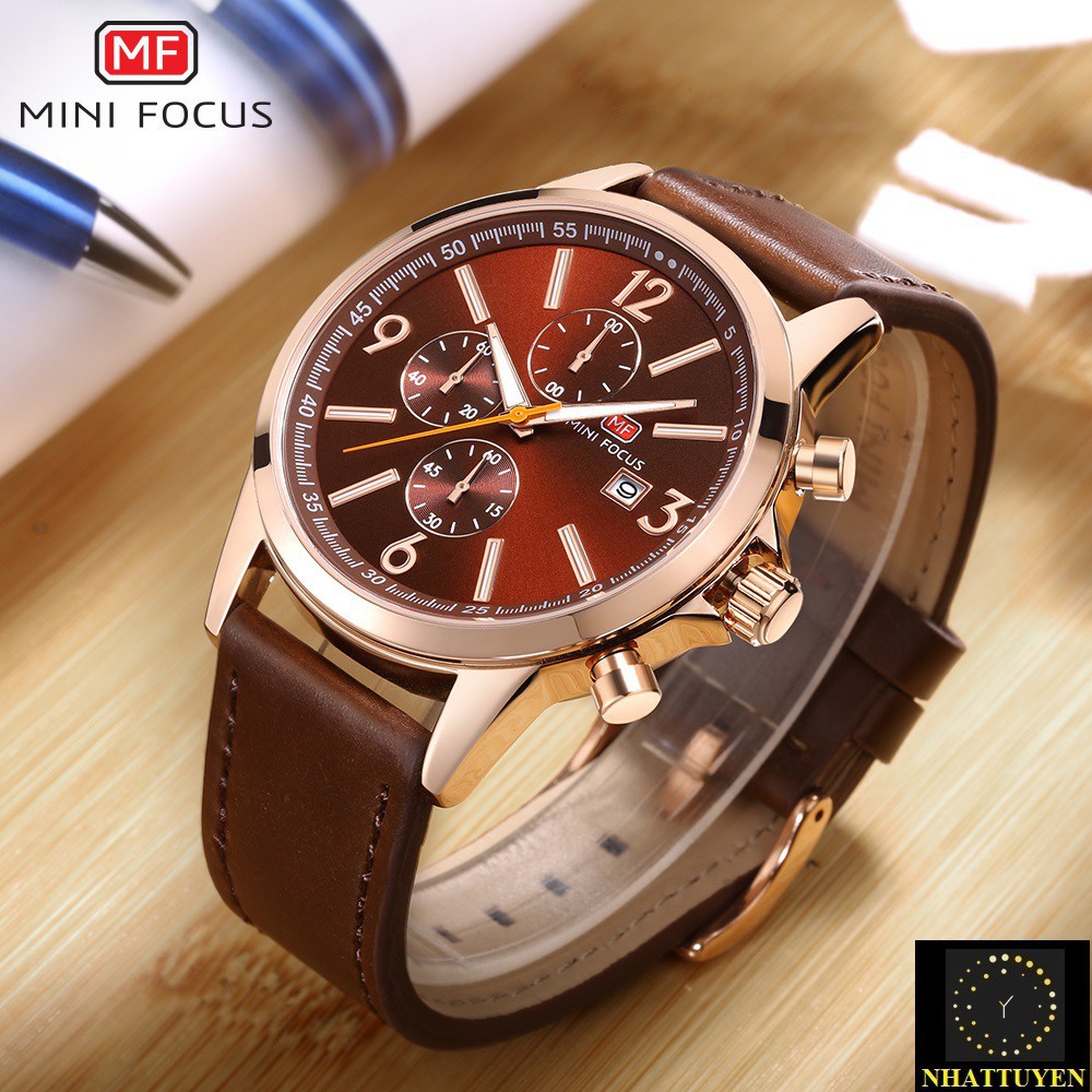 [ xả kho ] ĐỒNG HỒ NAM MINI FOCUS 0084 DÂY DA CAO CẤP, KIỂU DÁNG MẠNH MẼ