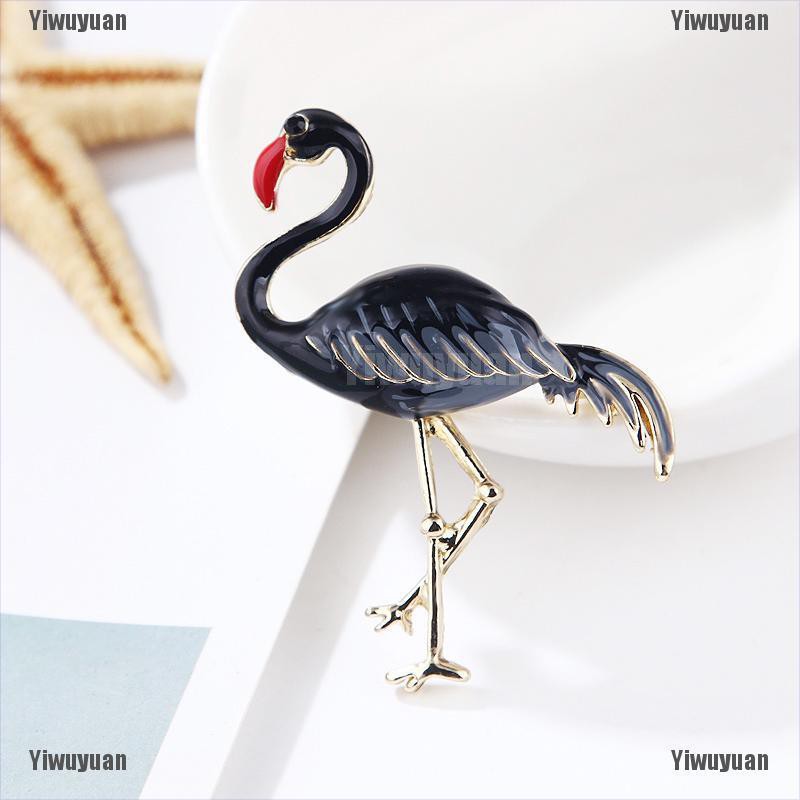 Ghim Cài Áo Hình Chim Hồng Hạc Dễ Thương