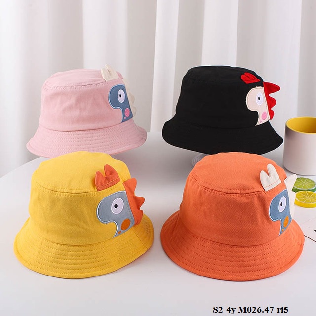 Mũ vải vành tròn bé trai bé gái, mũ hè cho bé Hàn Quốc size 1-3y