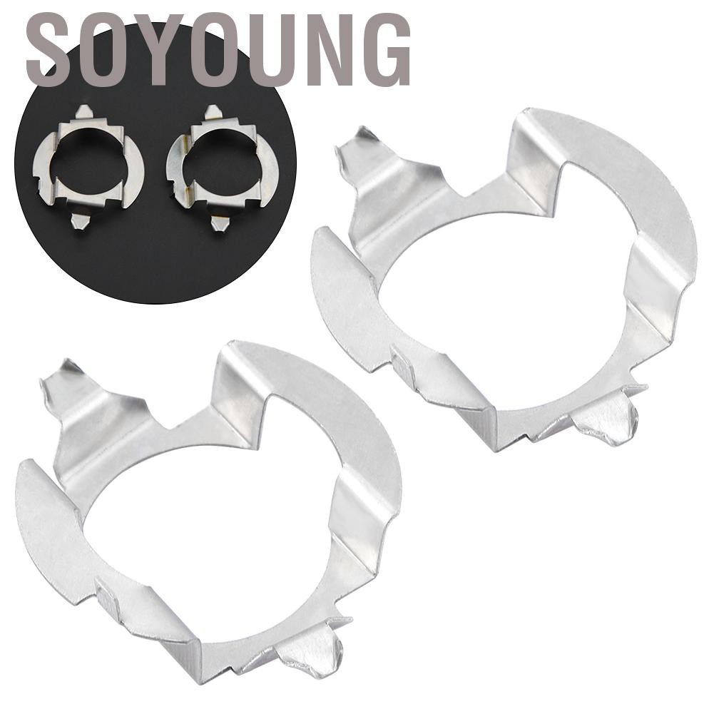 Set 2 Giá Đỡ Đèn Pha H7 Bằng Kim Loại Chuyên Dụng Cho Xe Ford