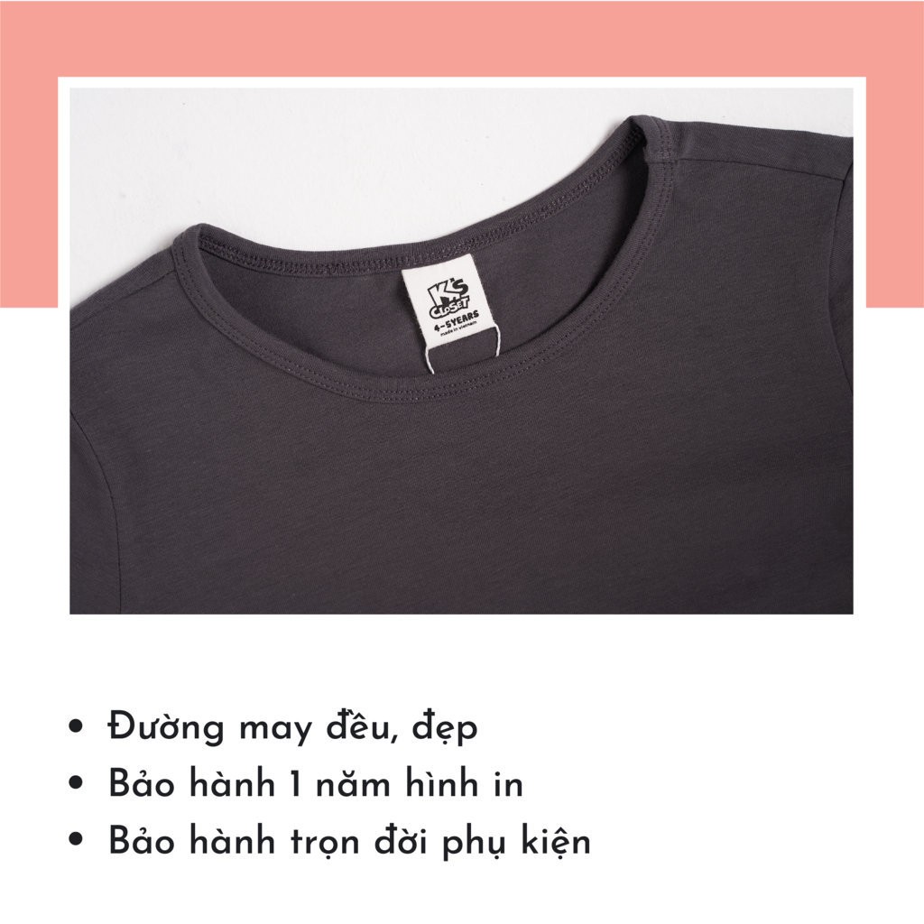 Bộ Quần Áo Dài Tay Cho Bé Trai Và Bé Gái (1-9 Tuổi) K's Closet E014TEF TM