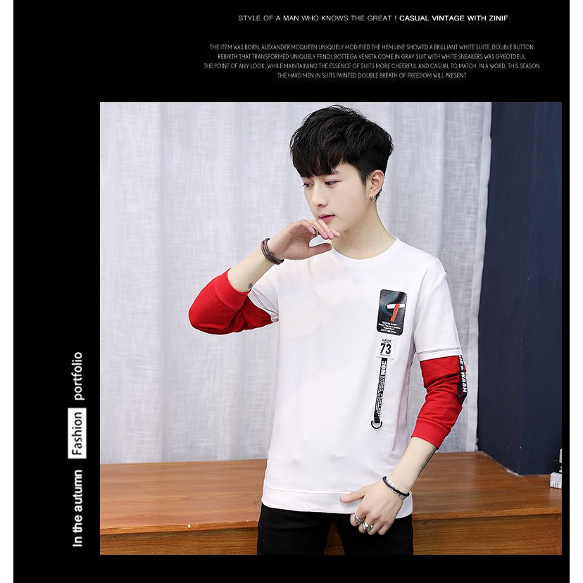 Áo thun nam tay dài 4YOUNG thời trang Hàn Quốc siêu đẹp MT-01