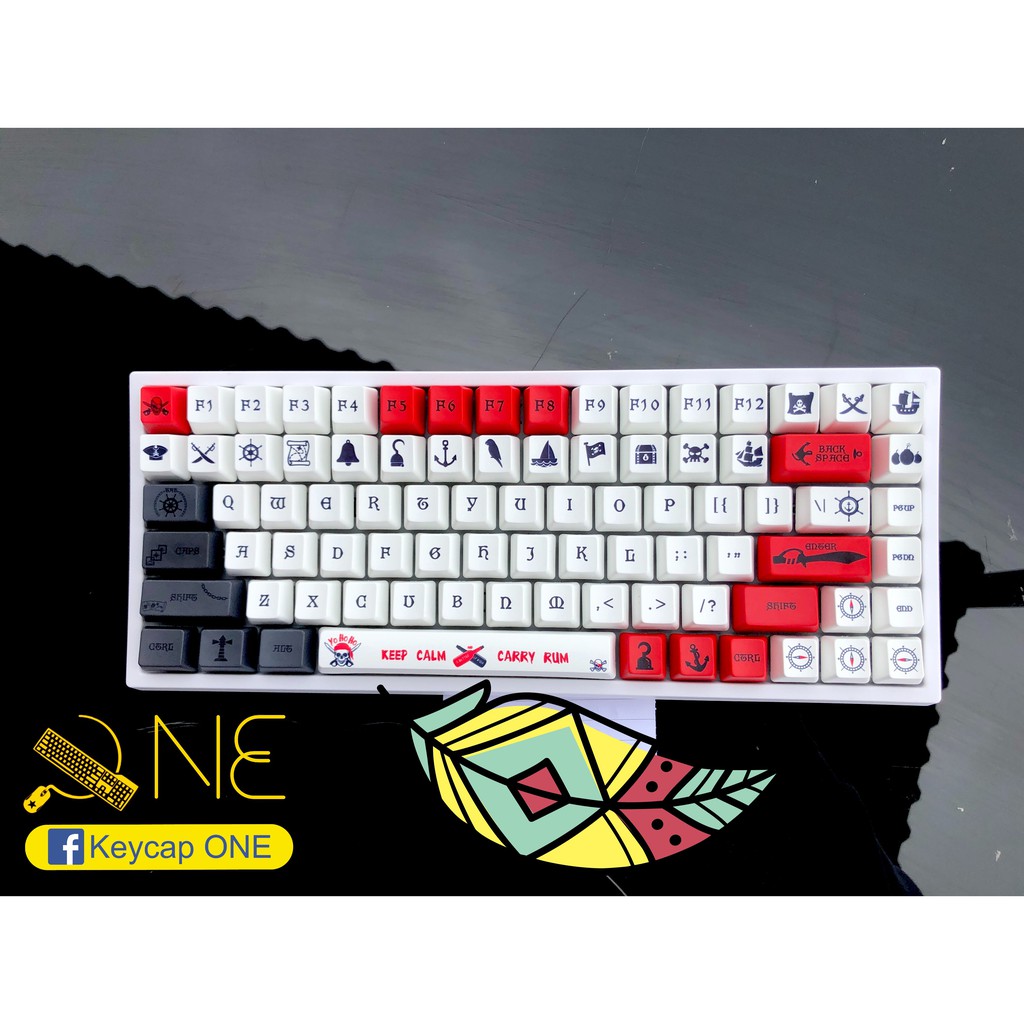 Keycap Cướp biển Caribbean [ PBT 131 nút - OEM ]