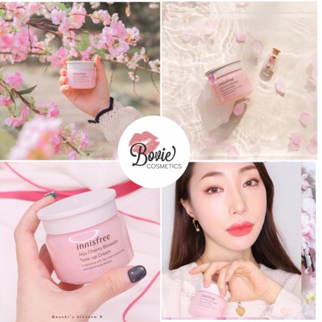 Kem dưỡng trắng da nâng tone Innisfree Jeju Cherry Blossom Tone Up/ Jelly Cream 50ml | WebRaoVat - webraovat.net.vn