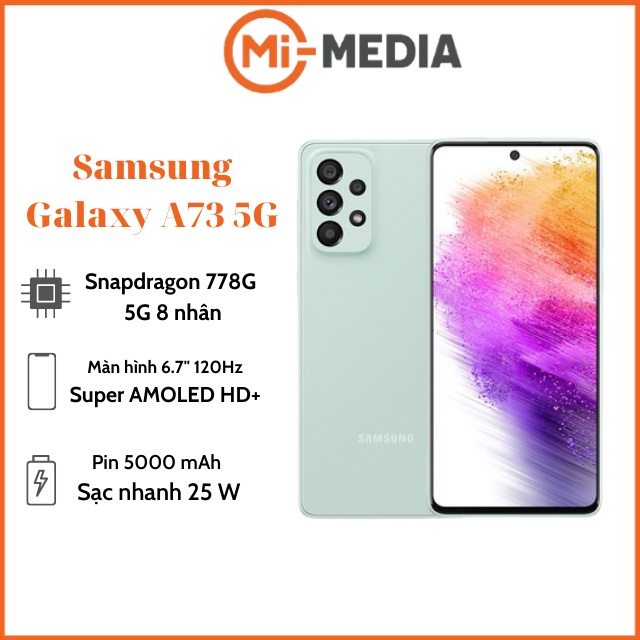 Điện thoại Samsung Galaxy A73 5G Ram 8/128GB-hàng chính hãng