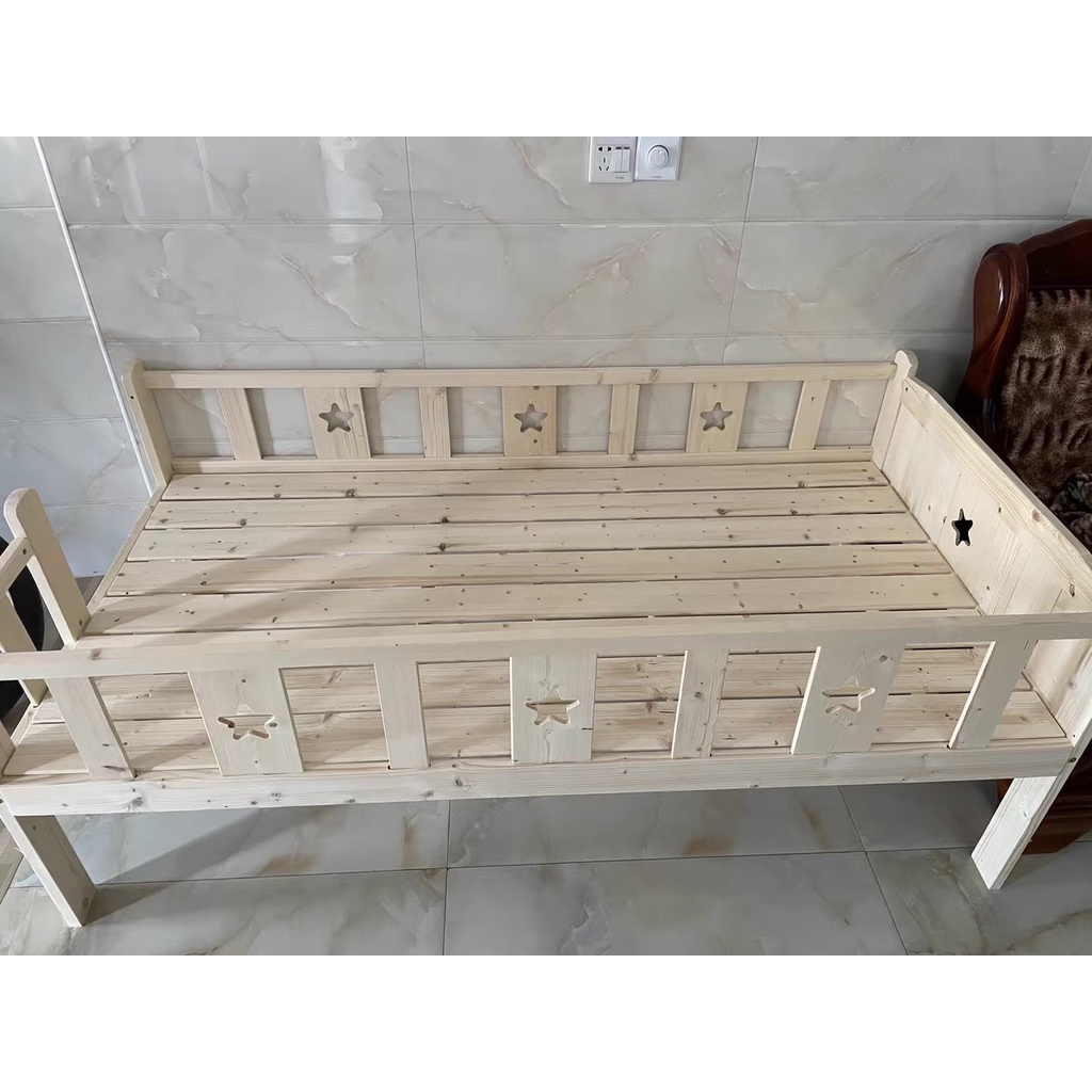 Giường cho bé cỡ đại 200x100CM.Giường gỗ cho bé ghép với giường bố mẹ- Kiwi.baby.shop