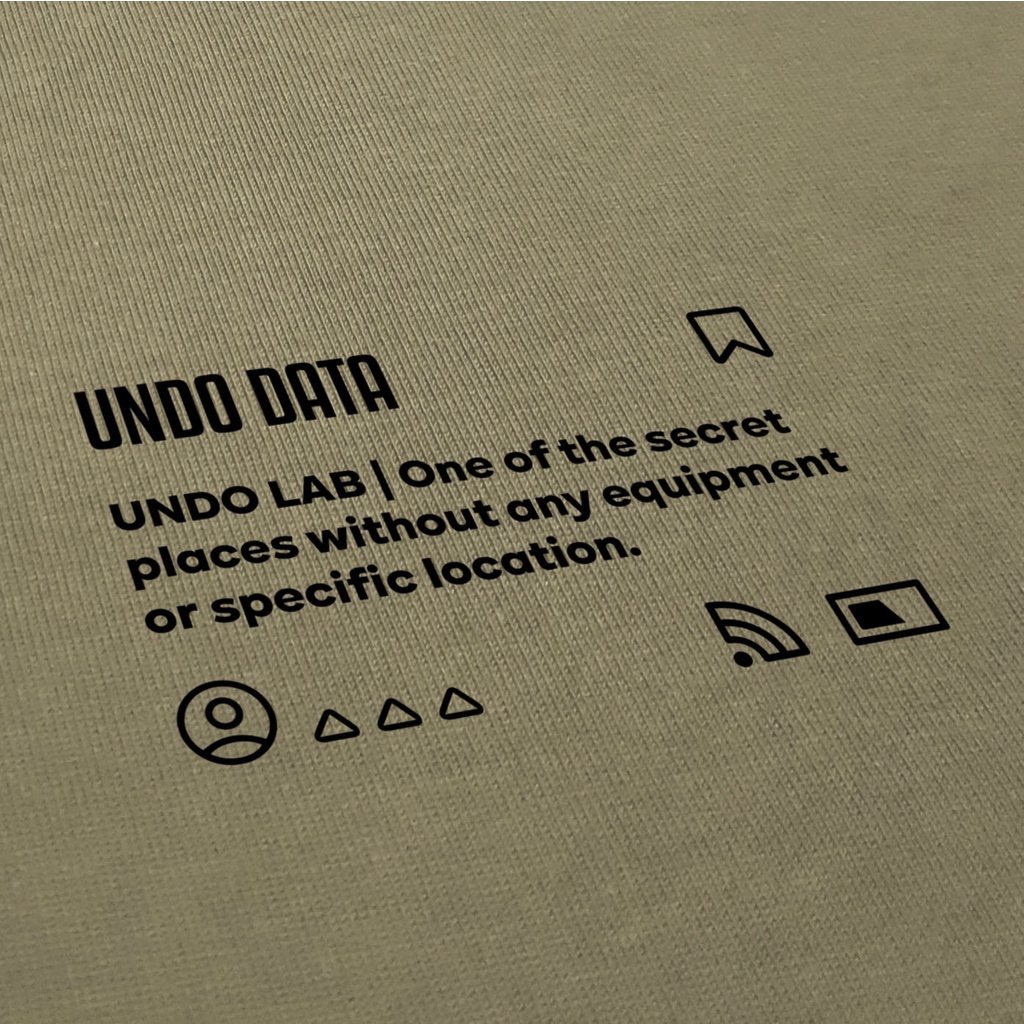 Áo Thun Unisex Undo Data Màu Stone 100% Standard Cotton - Local Brand Chính Hãng
