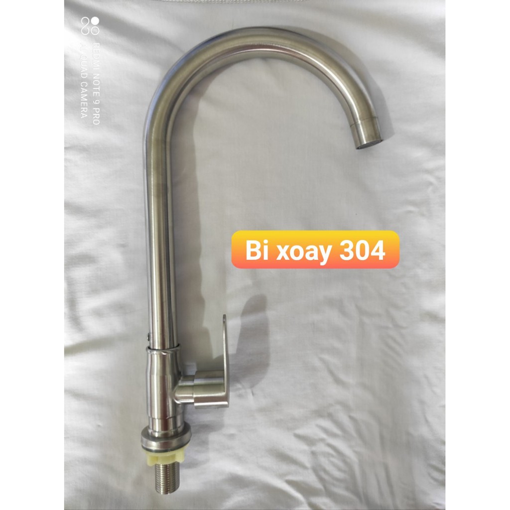 Vòi chén bi xoay 304 ống 24 xoay cực nhẹ