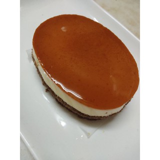 Gato flan cacao oval