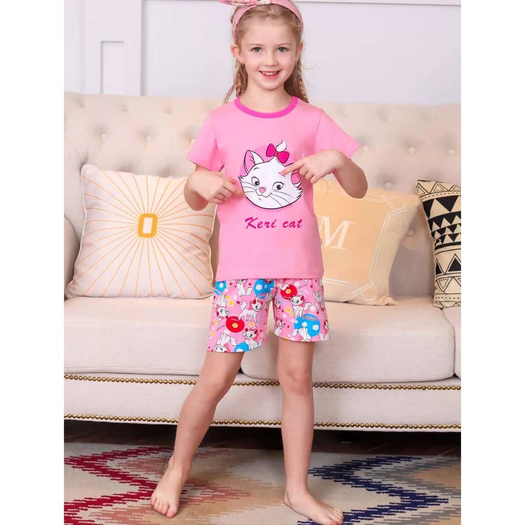 Đồ bộ Quảng Châu xuất Hàn cho bé - Bộ cotton xuất hàn  QiQi,Kaikai cho bé gái 4-6 tuổi
