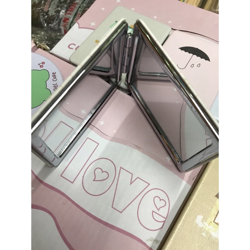 Gương 2 mặt mini  bỏ túi cute