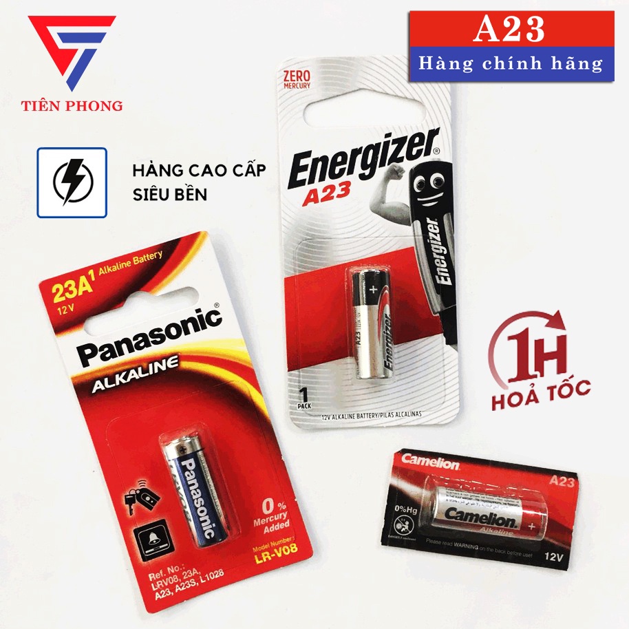 Pin cửa cuốn A23 Energizer, Panasonic, Camelion Hàng Chính Hãng