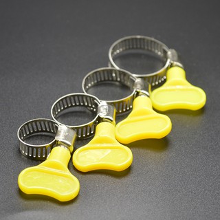 Bộ 4 cái Cổ dê (vít-bolt) tay khóa cánh bướm loại 10-16/13-19/16-25/19-29mm (vàng)