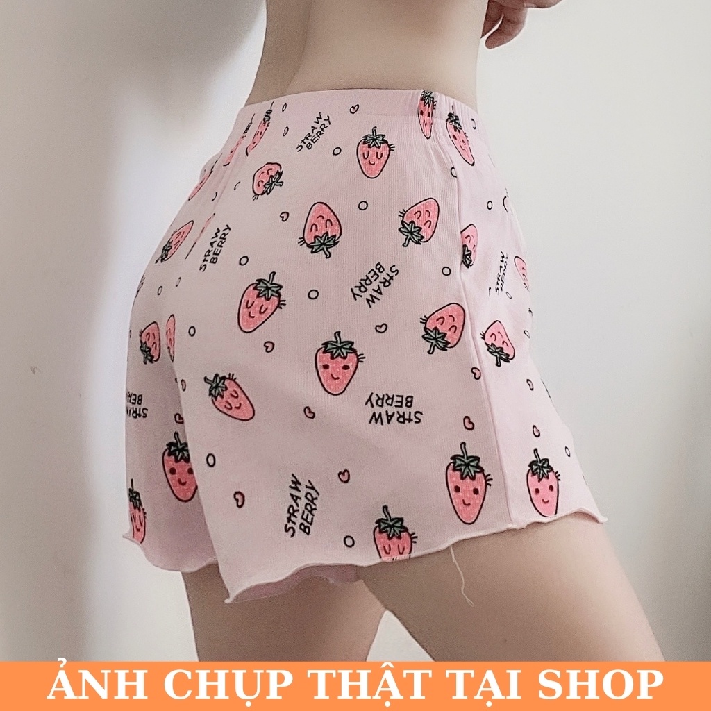 Quần Đùi Nữ Mặc Nhà In Hình Cute Được Chọn Màu Theo Ý Thích Chất Thun Siêu Đẹp